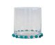 Copo para Whisky Faixa de Gemas Turquesa, blue | WestwingNow