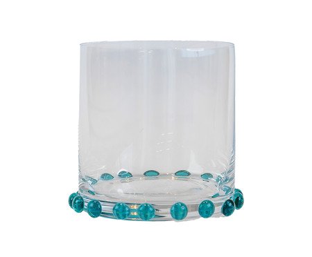 Copo para Whisky Faixa de Gemas Turquesa | Westwing