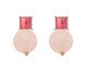 Brinco Gold Raquel Schiavon com Cristais Quartzo Rosa e Rubelita, Dourado | WestwingNow