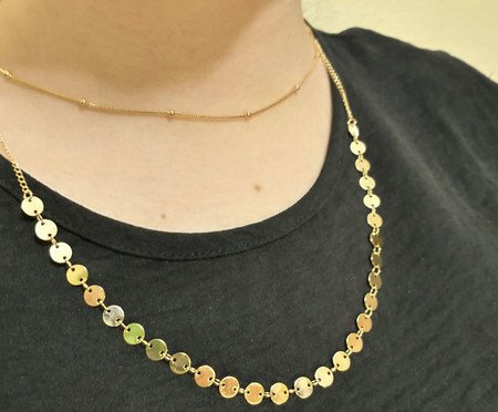 Colar Gold Duplo Medalhas e Microesferas | Westwing