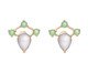 Brinco Gold Raquel Schiavon com Cristais Ametista e Peridoto, Dourado | WestwingNow