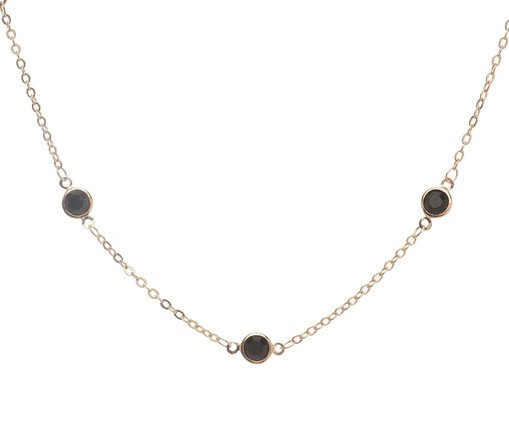 Choker Zircônias Pretas, Prata ou Metálico | WestwingNow