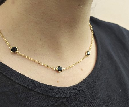 Choker Zircônias Pretas | Westwing