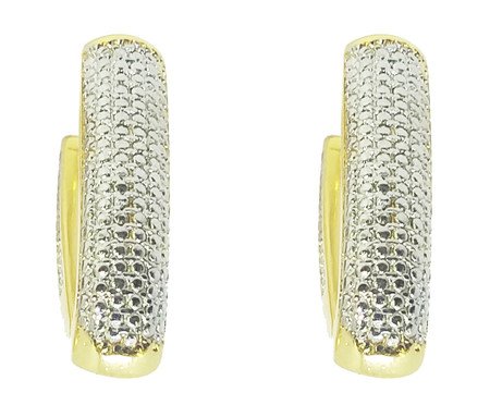 Brinco Argola Média Semijoia Banho de Ouro 18K | Westwing