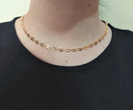 Choker Elos Gucci Semijoia Banho de Ouro 18K | Westwing