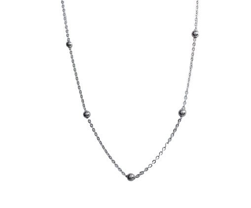 Choker Bolinhas Aço Inoxidável, Prata ou Metálico | WestwingNow