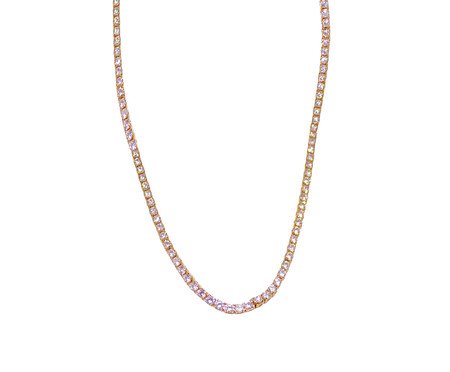 Choker Riviera de Zircônia Incolor Semijoia Banho de Ouro 18K | Westwing
