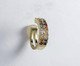 Brinco Piercing Fake Cristal Variado Semijoia Banho de Ouro 18K, Dourado | WestwingNow