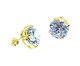 Brinco Ponto de Luz Grande 12 Mm Semijoia Banho de Ouro 18K Zirconia, Dourado | WestwingNow