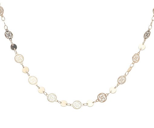 Choker Mandalas e Medalhas, Prata ou Metálico | WestwingNow