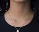Pingente Gota Detalhe em Ródio Semijoia Banho de Ouro 18K, Dourado | WestwingNow