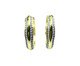 Brinco Argola Dupla Semijoia Banho de Ouro 18K Cravação de Zirconias, Dourado | WestwingNow