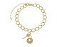 Pulseira Gold Chave e Cadeado Cravejado, Dourado | WestwingNow