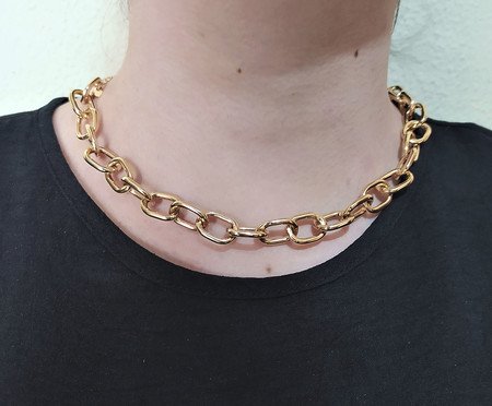 Choker Elo Cartier Semijoia Banho de Ouro 18K | Westwing