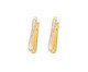 Brinco Argola Ouro 18K com Cravação de Zirconia e Detalhe em Ródio, Dourado | WestwingNow