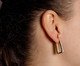 Brinco Argola Ouro 18K com Cravação de Zirconia e Detalhe em Ródio, Dourado | WestwingNow
