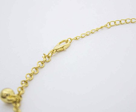 Pulseira Elo Português e Esferas Semijoia Banho de Ouro 18K | Westwing