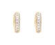 Brinco Venice Bombê Articulado Ouro 18K Cravação de Zirconias, Dourado | WestwingNow