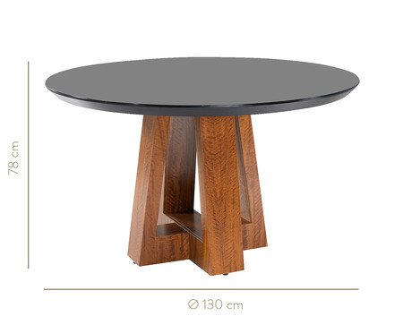 Mesa de Jantar Infinity - Preto | WestwingNow