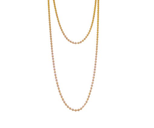 Colar Gold Duplo Microesferas, Dourado | WestwingNow