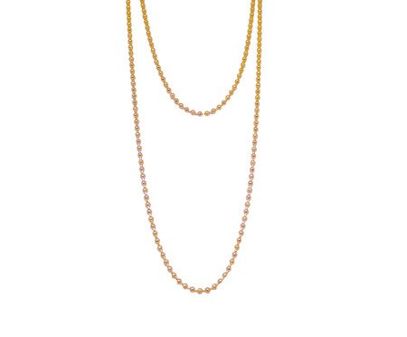 Colar Gold Duplo Microesferas | Westwing