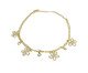Pulseira Flores Vazadas e Ponto de Luz Semijoia Banho de Ouro 18K, Dourado | WestwingNow