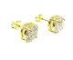 Brinco Ponto de Luz Grande 7 Mm Semijoia Banho de Ouro 18K Zirconia, Dourado | WestwingNow