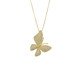 Colar Pingente Grande Borboleta Cravejada de Zircônias Gold, Dourado | WestwingNow