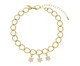 Pulseira Gold Elo Groumet com Flor, Dourado | WestwingNow