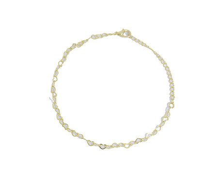 Pulseira Elo Coração Semijoia Banho de Ouro 18K | Westwing