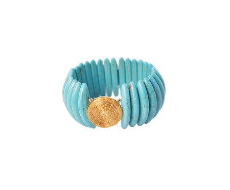Pulseira Gold Retangular Capim Dourado | Westwing