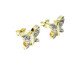 Brinco Borboleta Banho de Ouro 18K Cravejado de Zirconia Incolores, Dourado | WestwingNow