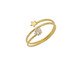 Anel Ajustável Duas Estrelas Gold 18K, Dourado | WestwingNow