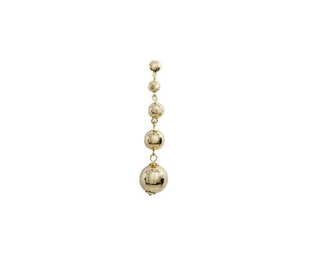Colar Círculo Vazado com Correntes Penduradas e Esferas Ouro 18K | Westwing