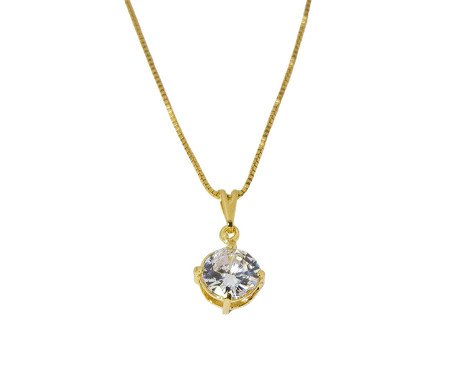 Colar Ponto de Luz Semijoia Banho de Ouro 18K | Westwing