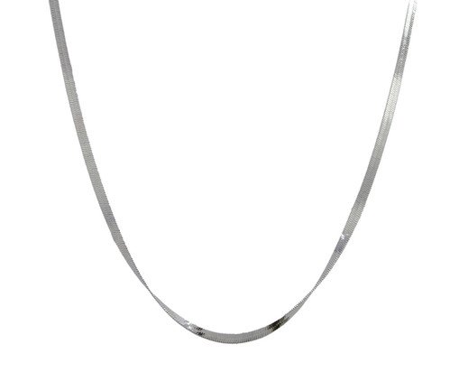 Choker Malha Italiana Aço Inoxidável, Prata ou Metálico | WestwingNow