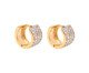 Brinco Argola Articulada Impéria Ouro 18K Cravação de Zirconias, Dourado | WestwingNow