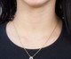 Pingente Azul Gota Detalhe em Ródio Semijoia Banho de Ouro 18K, Dourado | WestwingNow