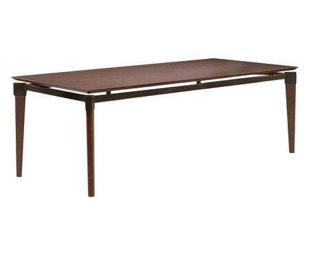 Mesa de Jantar Retangular Brut - Tabaco e Preto