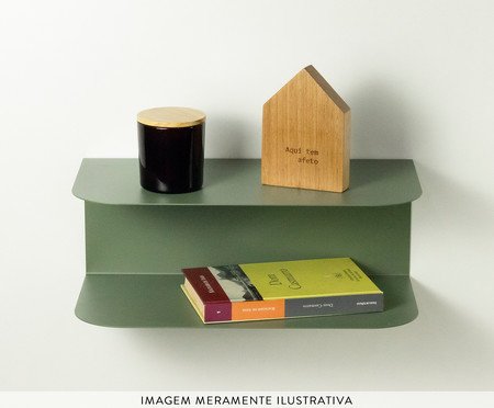 Mesa de Cabeceira Suspensa Urca Verde Oliva | Westwing