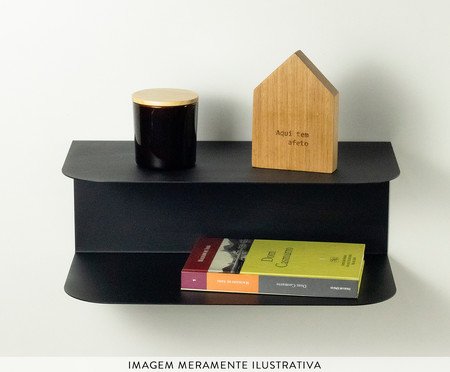 Mesa de Cabeceira Suspensa Urca Preto | Westwing