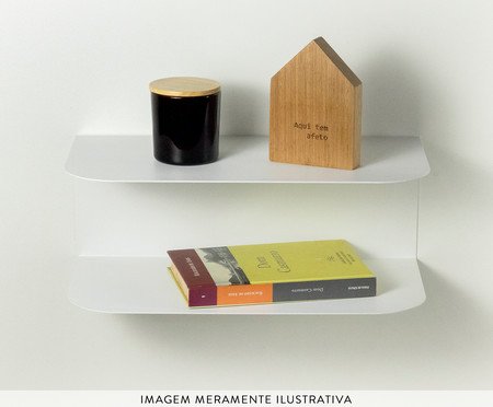 Mesa de Cabeceira Suspensa Urca Branco | Westwing