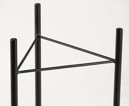 Suporte de Plantas com Vaso Humaitá 2.0 Preto | Westwing