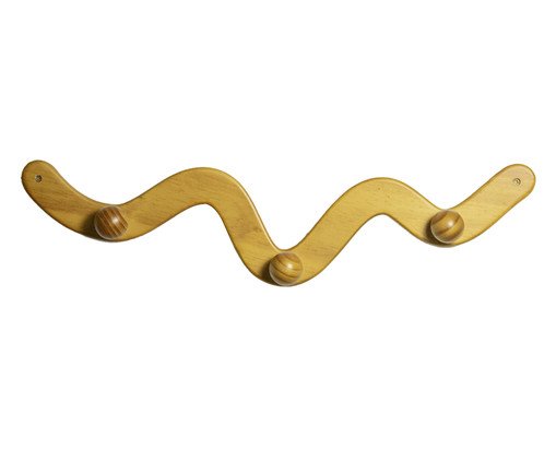 Cabideiro de Parede Jabaquara Ball, wood pattern | WestwingNow