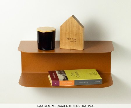 Mesa de Cabeceira Suspensa Urca Terracota | Westwing