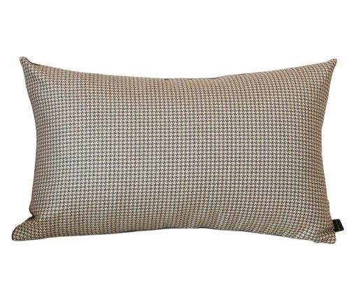 Almofada Pied de Poule Cinza Retangular, grey | WestwingNow