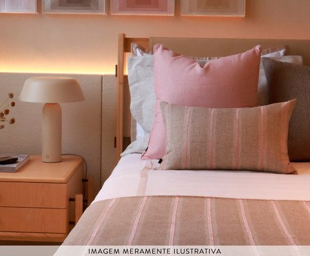 Almofada Paris Rosé e Cru Retangular | Westwing