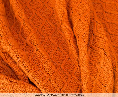 Manta Tricot Entrelace Curry Amarelo | Westwing
