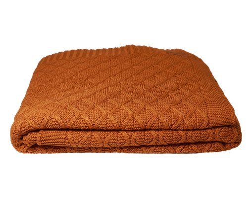 Manta Tricot Entrelace Curry Amarelo, yellow | WestwingNow