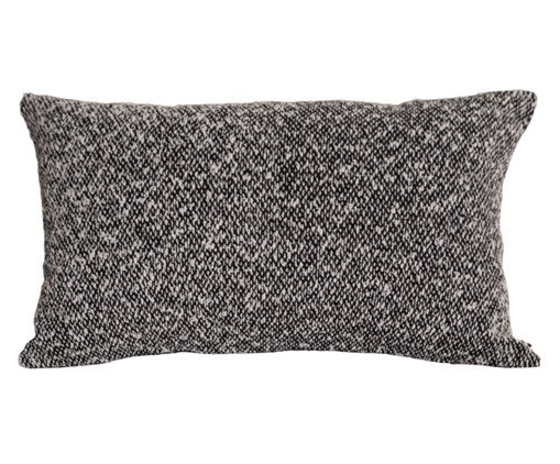 Almofada bouclé São Paulo retangular, black | WestwingNow